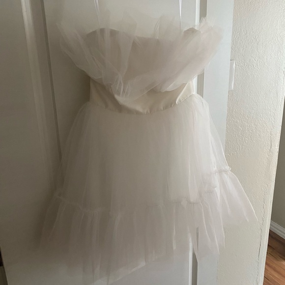 Katie May Elle Mini Dress from Revolve. Reception dress. Bridal outfit. - Picture 2 of 3